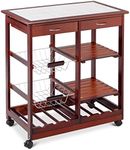 COSTWAY Kitchen Serving Trolley, Ro