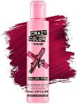 Crazy Color Hair Dye - Vegan and Cruelty-Free Semi Permanent Hair Color - Temporary Dye for Pre-lightened or Blonde Hair - No Peroxide or Developer Required - [RUBY ROUGE] - 150ML 5.07 oz