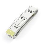 sourcingmap White Two Side Ruler Tape Measure 1.5M 60" for Tailor Seamstress