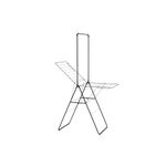 Brabantia HangOn Drying Rack 20m + Rod - Matt Black | XXL Clothes Drying Space | Adjustable Wings & Hanger Rod | Foldable Indoor Airer | 99 x 7 x 66cm