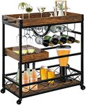 Ohsuaniy Bar Cart for The Home, 3 T