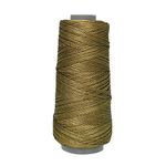 Embroiderymaterial 0.5 MM Thick Metallic Zari Threads for Jewellery Making, Bracelet Making, Aari Work, Embroidery Work, Dori/Rope, Safe to use in Machine (274 Meters/Antique Gold Color)