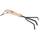 Draper Carbon Steel Hand Cultivator 3 Prong | Hardwood Handle Garden Tool | 83991