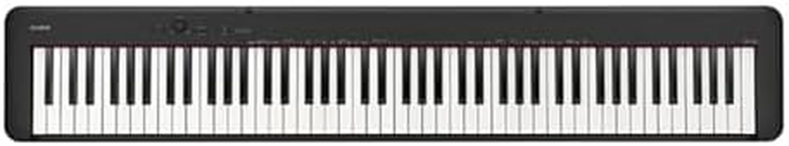 Casio CDP-S160 Portable Digital Piano with 88-Key Weighted Action, Sheet Music Stand, Power Supply, USB-MIDI and 10 tones, black (CDP-S160BK)