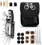 MMOBIEL Bike Tire Repair Tool Kit Set - Including 16 in 1 Multifunctional Bicycle Tool - Tire Patch Levers - Complete Bike Tire Patch Kit - Tool Bag