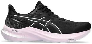 ASICS Women's GT-2000 12 Sneaker, Black/White, 4.5 UK