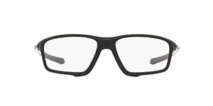 Oakley Men Rectangular Eyeglass Frame, Black Frame, 56 mm (OX8076)