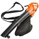 Heavy Duty 3200w Electric Garden Leaf Blower - Grass Hedge Hoover Vacuum Vac | Powerful & Lightweight - Garden Leaves Collector, Clear Gardens, Patios, Gutters, Driveways - 35L Collection Bag, Wheels