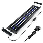Honpal Aquarium Light, Fish Tank Light 40-60cm with Timer and Dimmer, Fit for Fresh Water/Marine Aquariums Planted Tanks 5-15 Gallon, 10W Blue & White LED Light