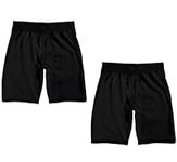 Adult Black 2-Pack Lounge Shorts-Sm