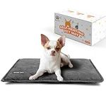 Mora Pets Cat Bed Crate Mat 24” x 18” Self Warming Cat Pad Pet Heating Pad with Anti-Slip Bottom for Small Medium Dogs Removable Cover Outdoor Indoor