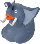 Wild Republic Rubber Duck Elephant, Multicolour, 4"