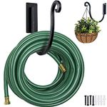 YANGSHUO Garden Hose Holder Outside: Wall Mount Water Hose Holder - 8Inch Heavy Duty Garden Water Hose Hanger for Outside Hose Storage