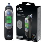 Braun Thermoscan 7 Ear Thermometer, Black, 0.65 Pound