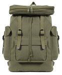 Rothco Canvas European Rucksack, Olive Drab, 20"X13"X7-1/2", Rucksack Backpacks