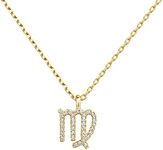 PAVOI 14K Yellow Gold Plated CZ Astrology Necklace Astrology Necklace | Astrology Gifts For Women | Zodiac Necklaces | Virgo Necklace