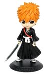 Blue Aura Bleach Ichigo Action Figure Anime Toy Height -15CM PVC Multicolour Figurines for Fans Collectible (Ichigo QQ)