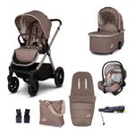 Cosatto Giggle 4 Travel System Everything Bundle | Pram, Pushchair, Carrycot & Tote, Infant Carrier Car Seat & Base | Birth-4 Years, i-Size Group 0 | Compact Fold, Footmuff, Bag, Raincover (Lollop)