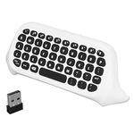 Sxhlseller Game Controller Keyboard, for Xbox Series X Series S One One S Gamepad, 2.4Ghz Wireless Chatpad Keypad, with 3.5mm Audio and Headset Jack(White)