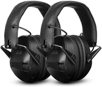 TradeSmart TacticalEdge NRR 24 Electronic Earmuffs – Active Shooting Ear Protection with 5x Amplification & Slim Design