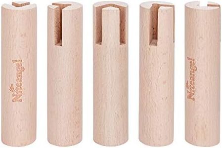 Niteangel Set of Beech Stilts for Elevating & Safely Setting Multi-Chamber Series Maze House (Set of 5 Stilts (4.33'' H))