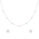 GIVA 925 Silver Rose Gold Star Constellation Pendant & Earrings Set | Gifts for Girlfriend,Gift Sets for Women & Girls | With Certificate of Authenticity and 925 Stamp | 6 Month Warranty*