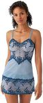 Wacoal Women's Embrace Lace Chemise, Windward Blue/Titan, Small