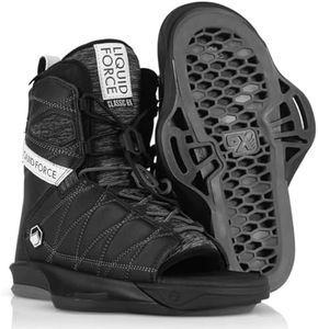Liquid Force Classic 6X Open-Toe Wakeboard Bindings, 8-10