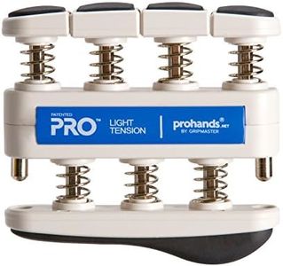 PROHANDS PRO Hand Exerciser, Finger Exerciser (Hand Grip Strengthener), Spring-Loaded, Finger-Piston System, Isolate and Exercise Each Finger, (5 lb Light Tension, Blue-Pro)