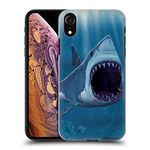 Head Case Designs Officially Licensed Vincent Hie Shark Bite Underwater Hard Back Case Compatible With Apple iPhone XR