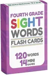 Sight Words Flash Cards 4th Grade - 120 High Frequency Words from Dolch's and Fry's Sight Word List for Ages 9-10 Years