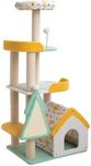 Furbulous 130CM Attractive Cat Tree Scratching Post, Luxury Cat House, Multi-Level Adventure Cat Tower with Cozy Perches- Fairy