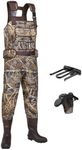 HISEA Hunting Waders, Neoprene Chest Waders for Men with 800G Insulated Boots Waterproof Neoprene Bootfoot Waders