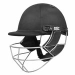 DSC DEFENDER Cricket Helmet for Men & Boys (Adjustable Steel Grill | Back Support Strap| Light Weight | size:Medium (Black)