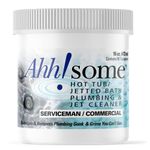 Ahh-Some- Hot Tub Cleaner | Clean Pipes & Jets Gunk Build Up | Clear & Soften Water for Jetted Tub or Swim Spa | Top Water Clarifier (16 oz)