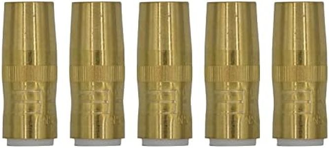 5-PK NS-5818B Nozzle Centerfire Slim 5/8" 1/8" Recess Brass For Bernard Mig Gun