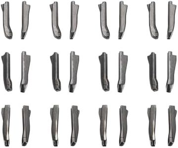 uxcell Double Open Zipper Repair Latch Kits, #3#5#8 Insert Pins for Jacket Coat Two-Way Separating Zippers (Metallic Black, 12 Pairs)
