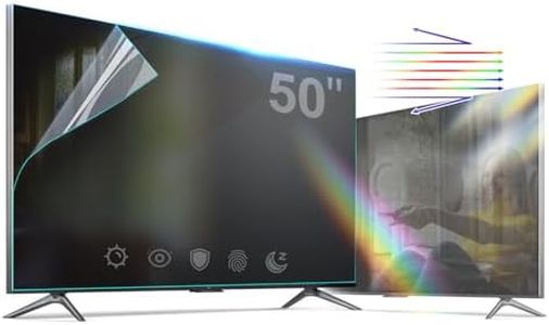 ZUONYUT TV Screen Glare Film Anti Glare Film for 50 Inch TV Multi-function Anti Glare Anti Blue Light and Scratch Screen Film 50 Inch TV Screen Protector Film Reflection Screen Reduction and Glare