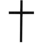 Dicksons Simple Matte Black 10 inch Metal Decorative Wall Cross