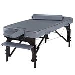 Master Massage 30" Montour LX Massage Table Package with 3" Memory Foam, Dove Grey, 1 Count