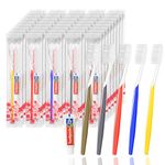 Travel Toothbrush and Toothpaste Kit,Travel Toothbrushes,20 Packs Travel Toothbrush Set Camping Hotel Disposable Toothbrushes with Mini Toothpaste Kit(5 Colors)