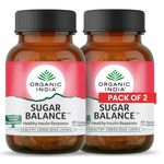 ORGANIC INDIA Sugar Balance 60 Veg Capsules (Pack of 2)