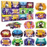 Halloween Mini Jigsaw Puzzles for Kids 12 Pack Halloween Jigsaw Puzzles Party Favors for Kids, Halloween Theme Miniatures Puzzle Set, School Classroom Reward