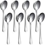 Serving Spoons Pack of 8, Kyraton Large Serving Spoons for Buffet, Stainless Steel Sering Utensils Set for Parties, Gift for Wife, Mother, Chrismas