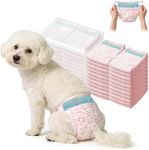 Female Dog Diapers,Disposable Dog Diapers,100 Count,X-Small,Super Absorbent Leak-Proof Diapers for Dogs in Heat,Excitable Urination,or Incontinence