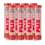 THE PLANT FIX Apple Cider Vinegar Effervescent Tablet with Mother | Supports Metabolism & Control Cravings | With 750mg ACV, Vit B6 & B12 | No Added Preservative | (Pack of 8)