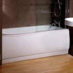 White Acrylic 1700 Front Bath Panel (Size Adjustable*) for Bathroom Soaking Tub (Dimensions - Height:520mm, Length: 1700mm * Can be Cut Down to fit Smaller Baths) by Better Bathrooms ®