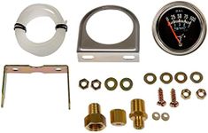 Dorman 7-153 Oil Pressure Gauge Kit Universal Fit, Chrome, Black