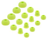 BLLQ Replacement Silicone Ear Tips Ear Buds Ear gels for Beats by dr dre Powerbeats 3 Wireless Stereo Earphones - 16PCS 8 Pairs with 4 Size Options （Green）