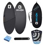 Circle One 56" Carbon Fibre Skimboard Package in Colbalt Grey – Includes Bag, Wax, Tailpad & Archbar